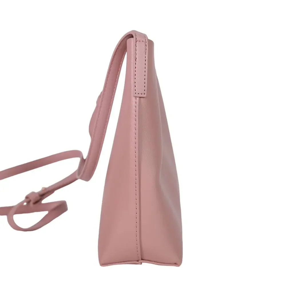 Samara Medium Vegan Leather Crossbody Shoulder Handbag - Peony Pink - NWT